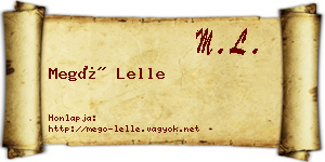 Megó Lelle névjegykártya